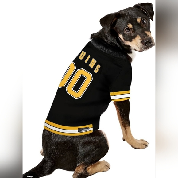 NHL Pet Apparel Boston Bruins Jersey - Size XL Black And Yellow New - Picture 6 of 6